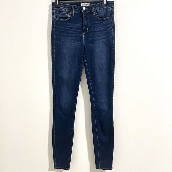 L'AGENCE Marguerite High Rise Skinny Denim Jean In Baltic Size 26 Dark Wash - Picture 1 of 7